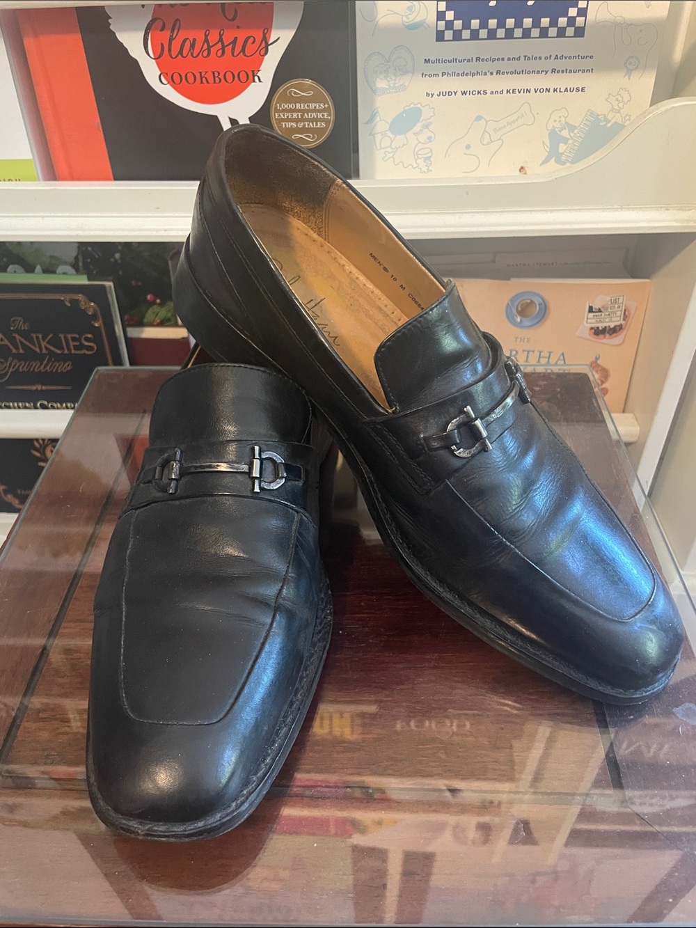 Cole Haan Men's Black Leather Slip-On Dress Loafers